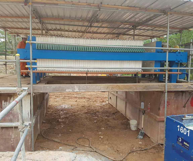 光伏企業(yè)過濾現場